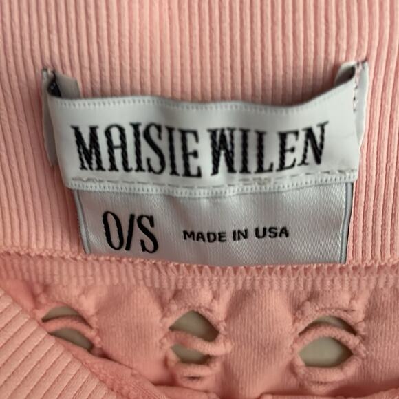 MAISIE WILEN Perforated Leggings Pink - Picture 8 of 16